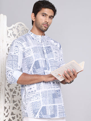 Geometric Printed Short Kurta