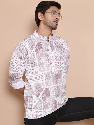 Geometric Printed Short Kurta