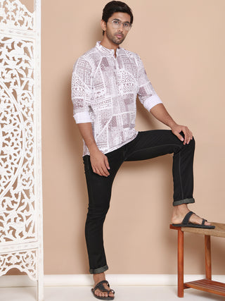 Geometric Printed Short Kurta