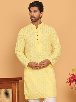 Embroidered Cotton Kurtas for Men