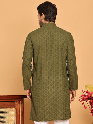 Embroidered Cotton Kurtas for Men