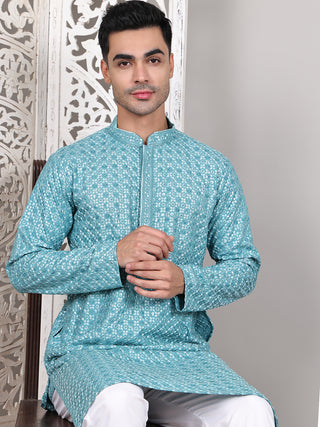 Viscose Sequins and Embroidered Kurtas for Men