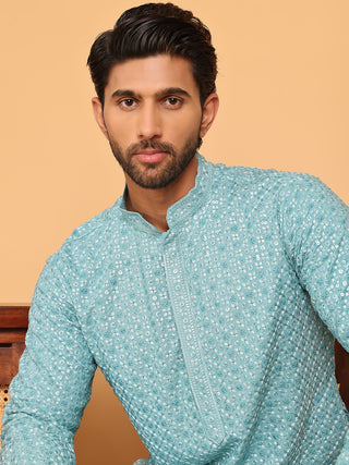Viscose Sequins and Embroidered Kurtas for Men
