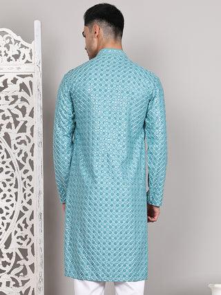 Viscose Sequins and Embroidered Kurtas for Men