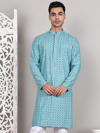 Viscose Sequins and Embroidered Kurtas for Men