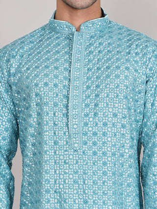 Viscose Sequins and Embroidered Kurtas for Men