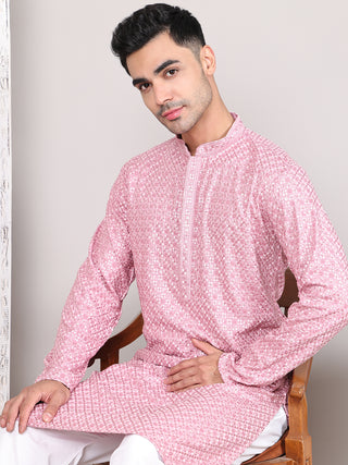 Viscose Sequins and Embroidered Kurtas for Men