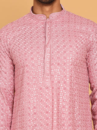 Viscose Sequins and Embroidered Kurtas for Men