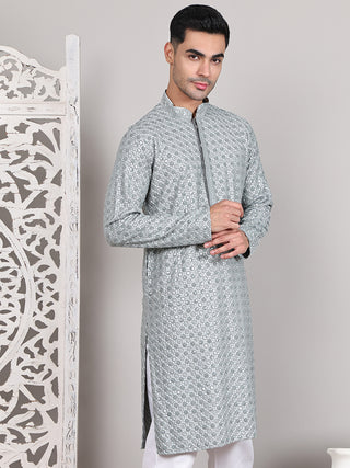 Viscose Sequins and Embroidered Kurtas for Men