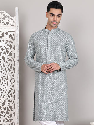 Viscose Sequins and Embroidered Kurtas for Men