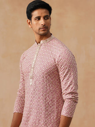 Embroidered Viscose Kurtas For Men