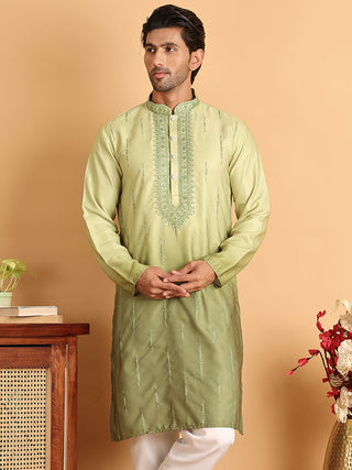 Ombre Printed Straght Kurtas for Men