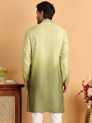 Ombre Printed Straght Kurtas for Men