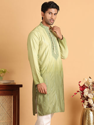 Ombre Printed Straght Kurtas for Men