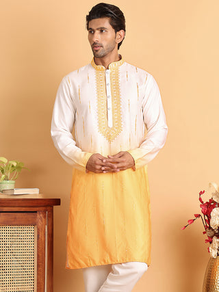 Ombre Printed Straght Kurtas for Men