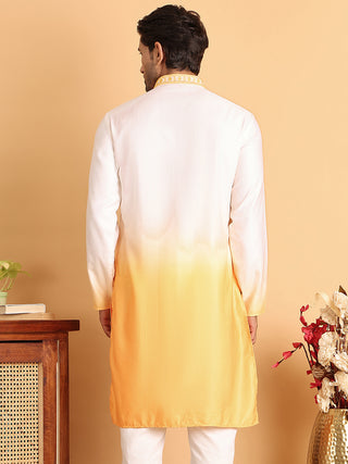 Ombre Printed Straght Kurtas for Men