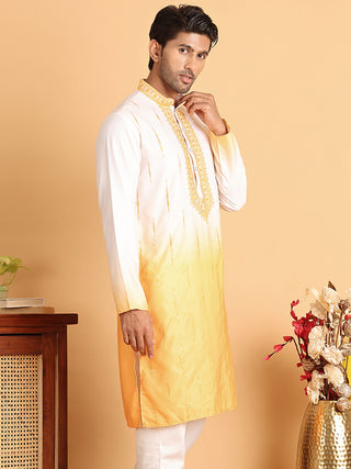 Ombre Printed Straght Kurtas for Men