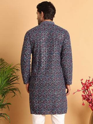 Embroidered Viscose Kurtas For Men