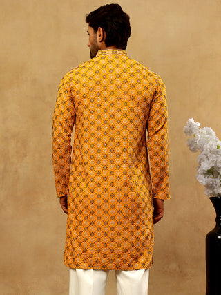 Viscose Rayon Embroidered Sequin Kurta