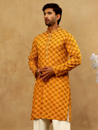 Viscose Rayon Embroidered Sequin Kurta