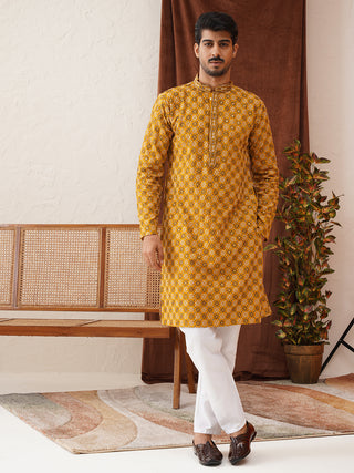 Embroidered Kurtas For Men