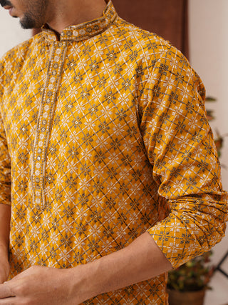 Embroidered Kurtas For Men