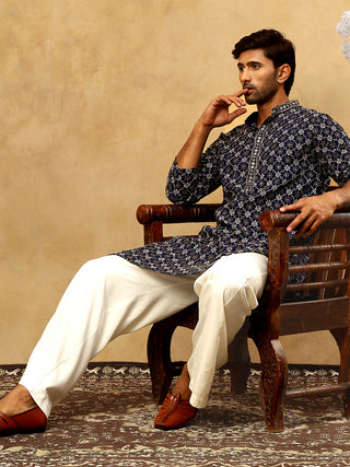 Viscose Rayon Embroidered Sequin Kurta