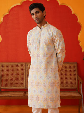 Embroidered Staight Kurtas For Men
