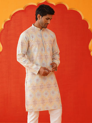 Embroidered Staight Kurtas For Men