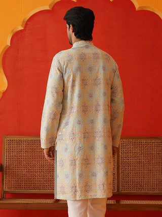 Embroidered Staight Kurtas For Men