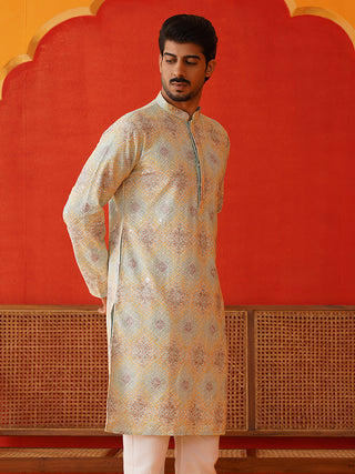 Embroidered Staight Kurtas For Men