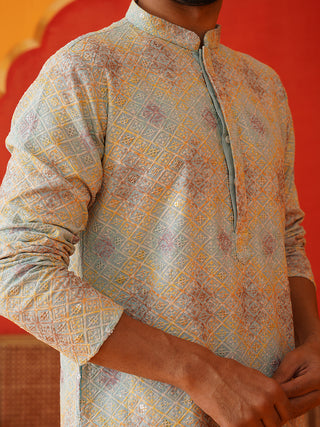 Embroidered Staight Kurtas For Men
