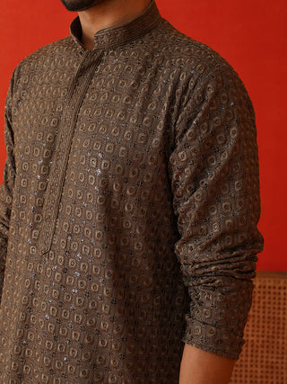 Embroidered Chikankari and Sequence Kurtas For Men