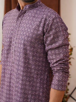 Embroidered Chikankari and Sequence Kurtas For Men