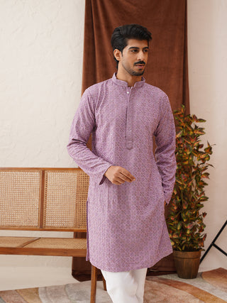 Embroidered Staight Kurtas For Men