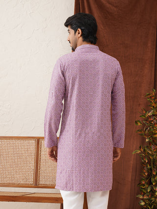 Embroidered Staight Kurtas For Men