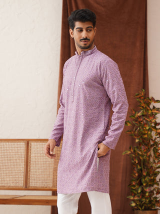 Embroidered Staight Kurtas For Men