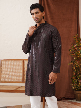 Men's Embroidered & Sequence Kurtas