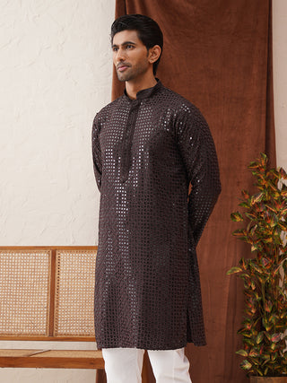 Men's Embroidered & Sequence Kurtas