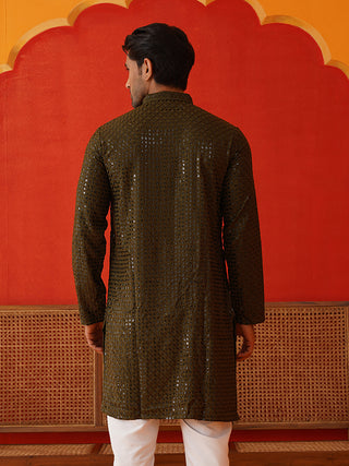 Men's Embroidered & Sequence Kurtas