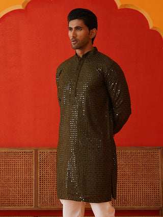 Men's Embroidered & Sequence Kurtas