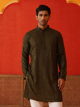 Men's Embroidered & Sequence Kurtas