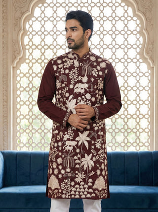 Embroidered Straight Kurta