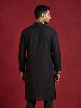 Floral Embroidered and Sequins Kurta