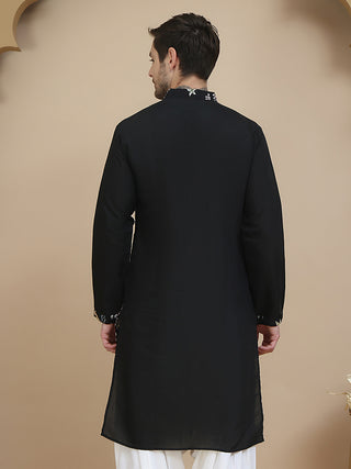 Embroidered Silk Blend Kurtas