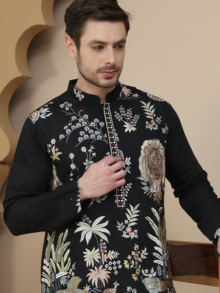 Embroidered Silk Blend Kurtas