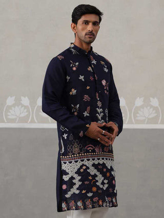 Floral Embroidered and Sequins Kurta