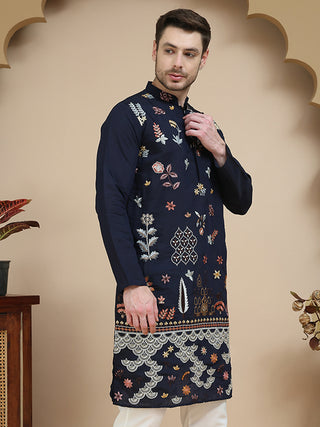 Floral Embroidered and Sequins Kurtas