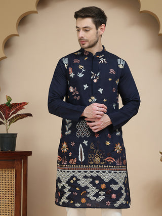 Floral Embroidered and Sequins Kurtas