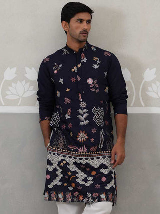 Floral Embroidered and Sequins Kurta
